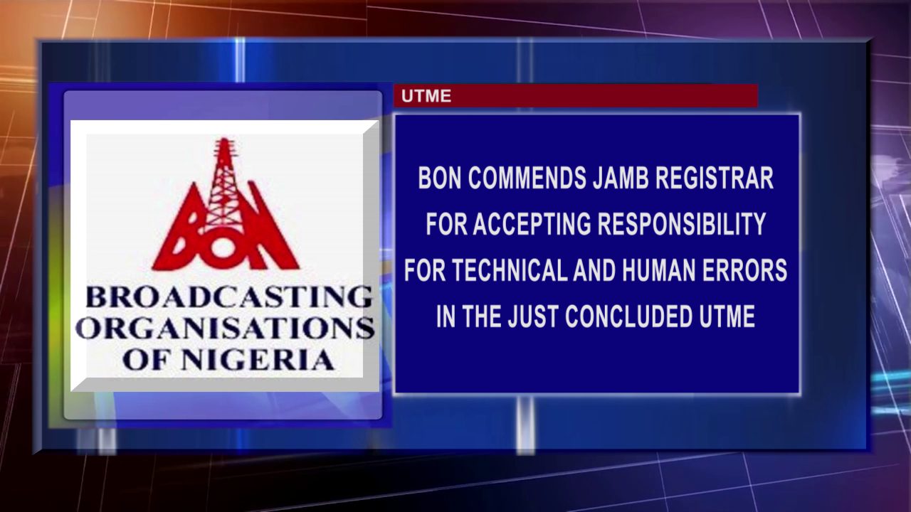 BON Commends Jamb Registrar For Accepting Responsibility For Technical And Human Errors During The Just Concluded UTME