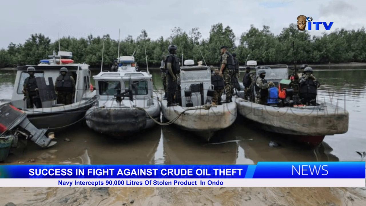Navy Intercepts 90,000 Litres Of Stolen Product In Ondo
