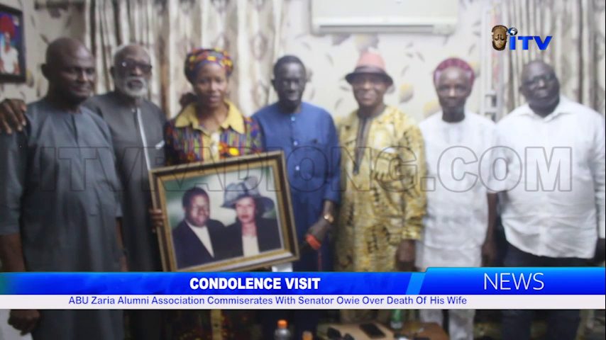 CONDOLENCE VISIT: ABU Zaria Alumni Association Commiserates With Senator Owie Over Death Of His Wife