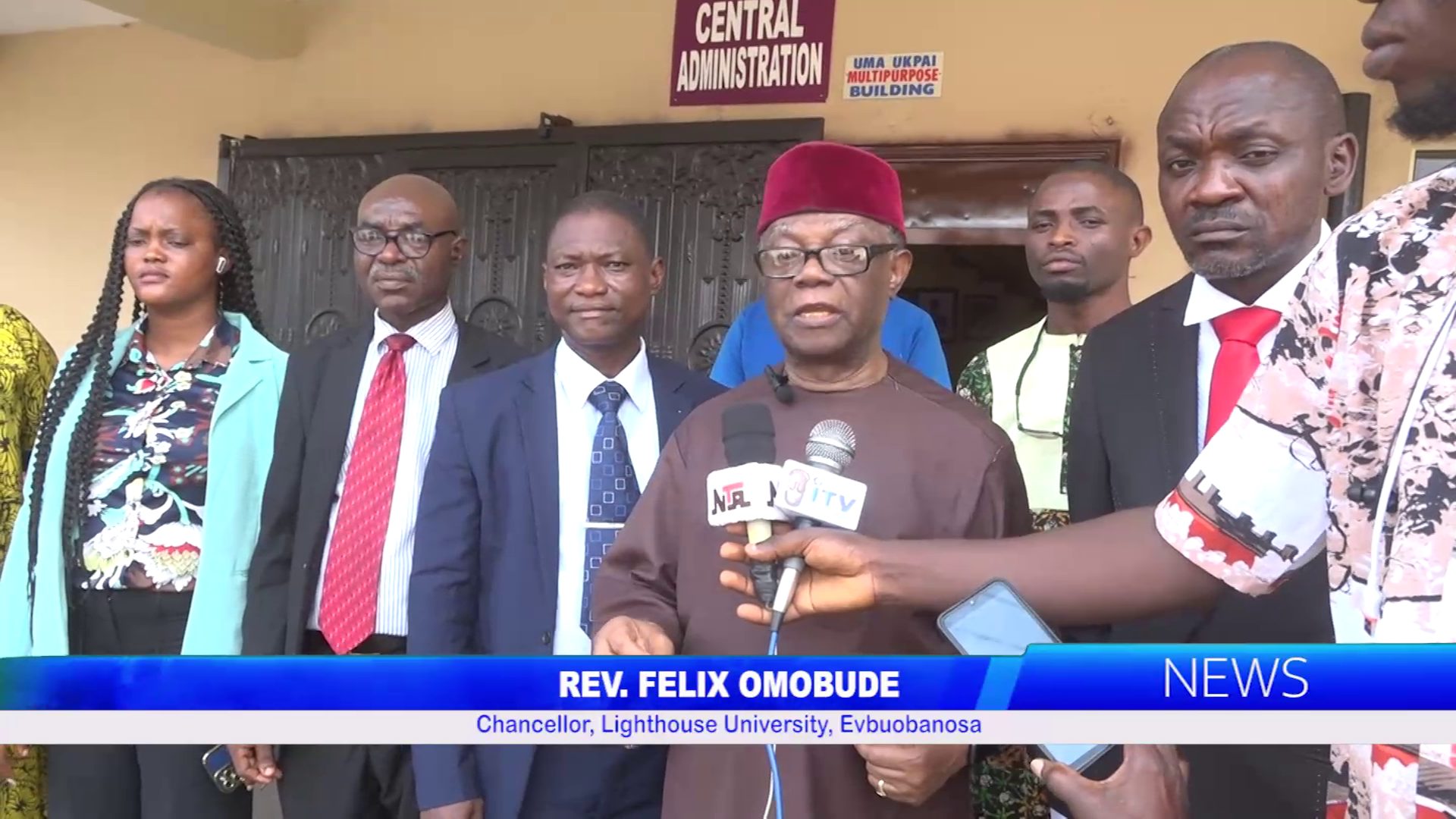 Chancellor, Lighthouse University, Evbuobanosa, Near Benin, Rev. Felix Omobude Assures Of Building World-Class Institution