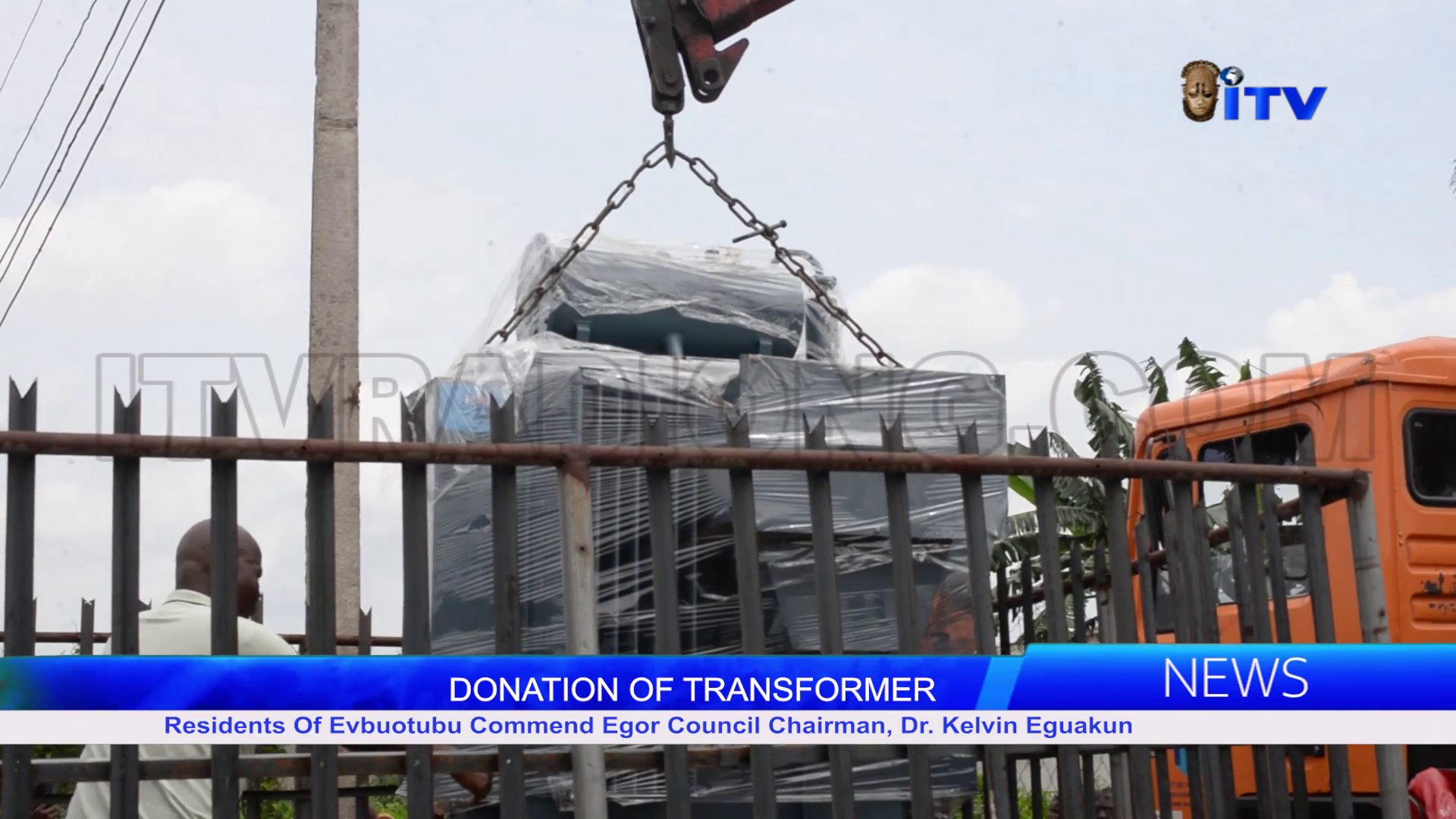 DONATION OF TRANSFORMER: Residents Of Evbuotubu Commend Egor Council Chairman, Dr. Kelvin Eguakun