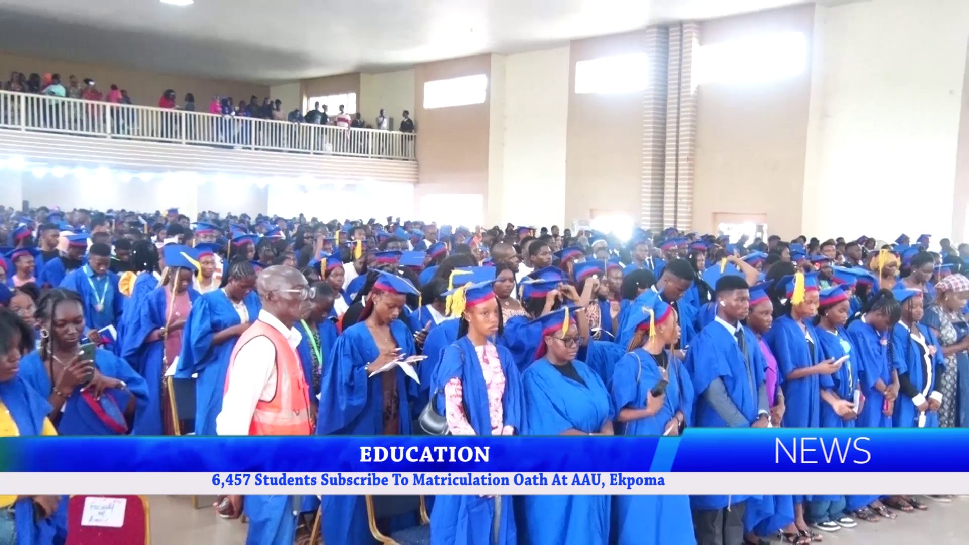 6,457 Students Subscribe To Matriculation Oath At AAU, Ekpoma