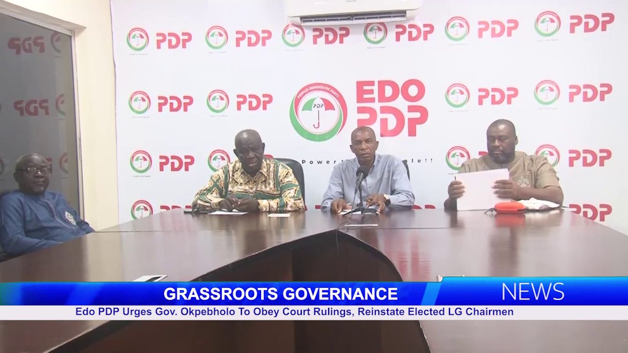 Edo PDP Urges Gov. Okpebholo To Obey Court Rulings, Reinstate Elected LG Chairmen