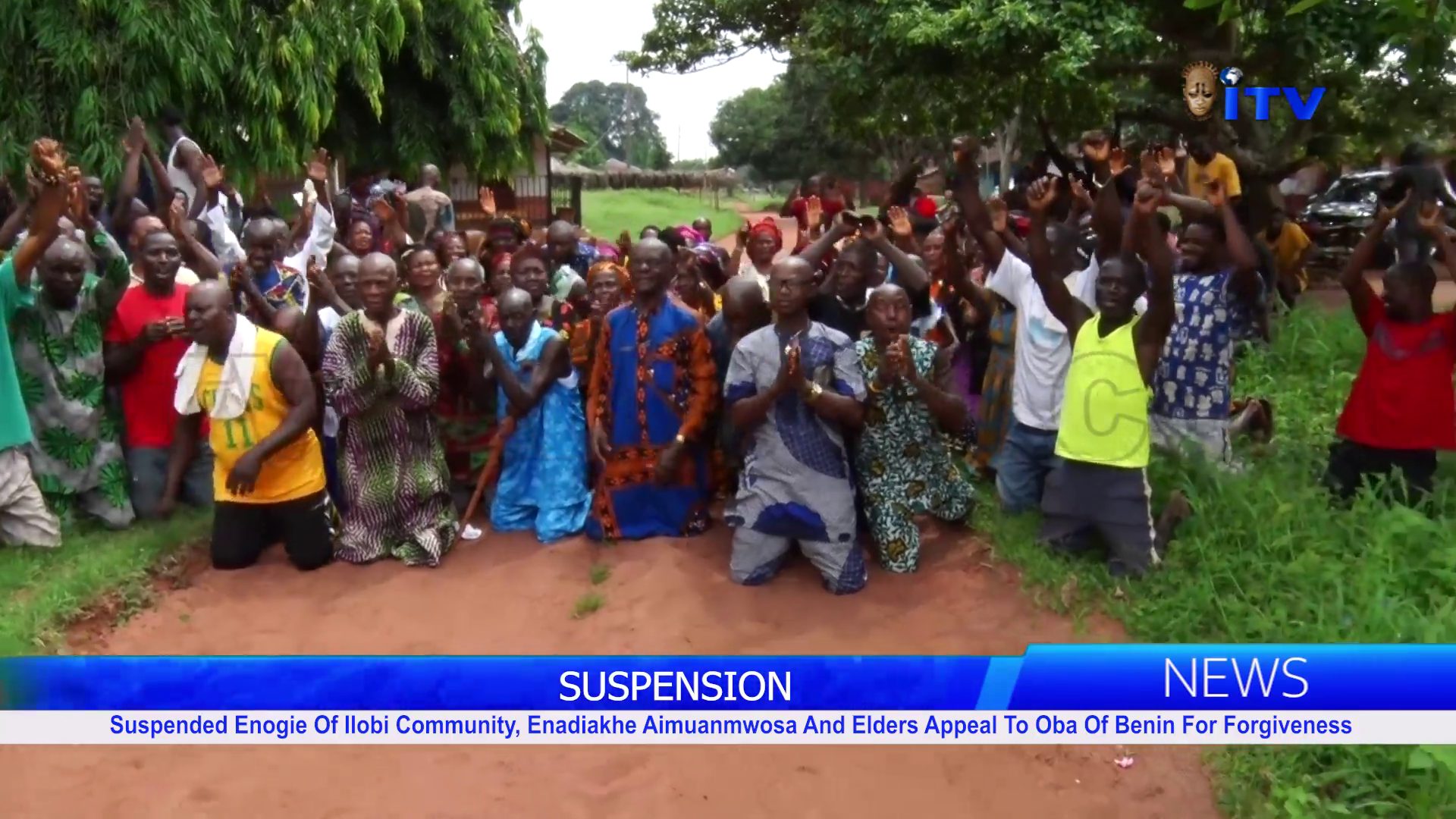 Suspended Enogie Of Ilobi Community, Enadiakhe Aimuanmwosa And Elders Appeal To Oba Of Benin For Forgiveness