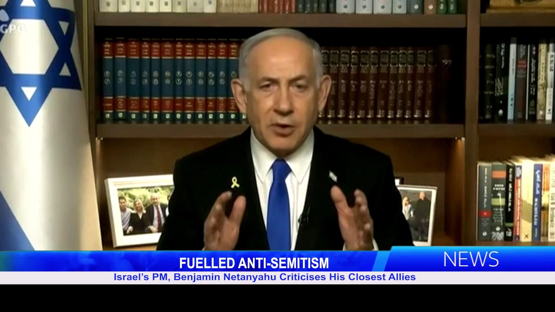 Israel PM, Benjamin Netanyahu Criticises His Closest Allies