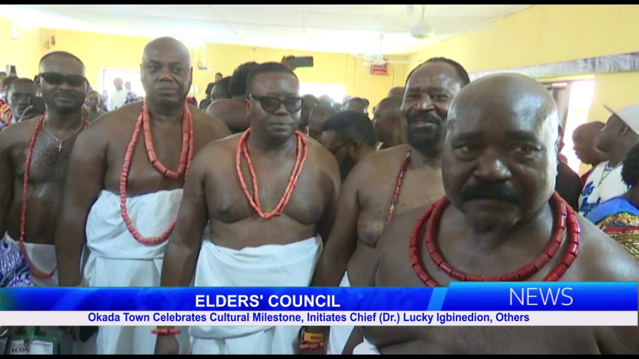 Okada Town Celebrates Cultural Milestone, Initiates Chief (Dr.) Lucky Igbinedion, Others Into The Elders’ Council