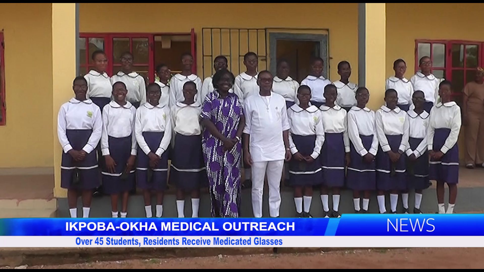 IKPOBA-OKHA MEDICAL OUTREACH: Over 45 Students, Residents Receive Medicated Glasses