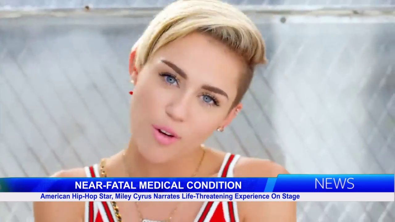 American Hip-Hop Star, Miley Cyrus Narrates Life-Threatening Experience On Stage