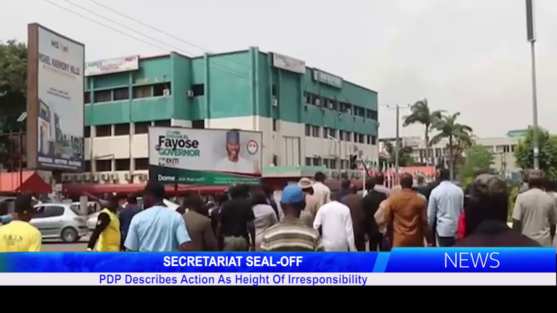 PDP Describes Sealing of Secretariat As Height Of Irresponsibility