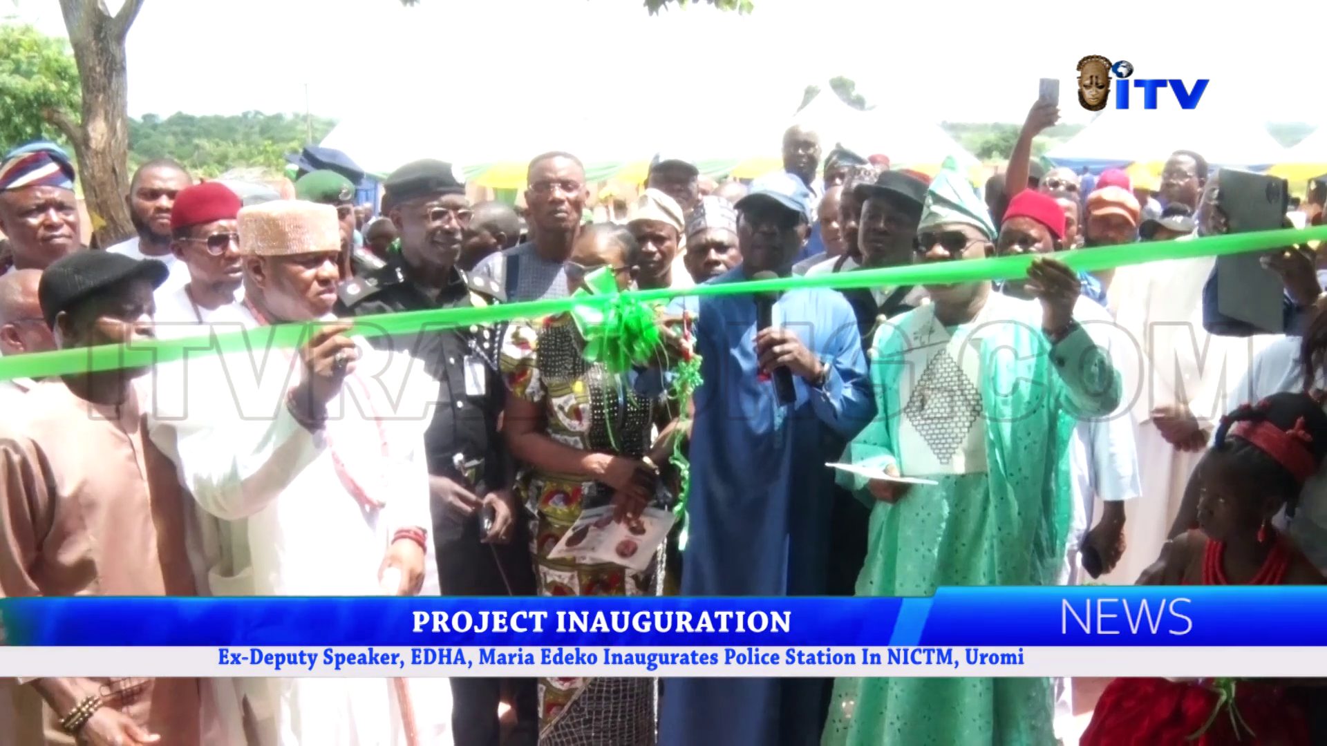 Ex-Deputy Speaker, EDHA, Maria Edekor Inaugurates Police Station In NICTM, Uromi