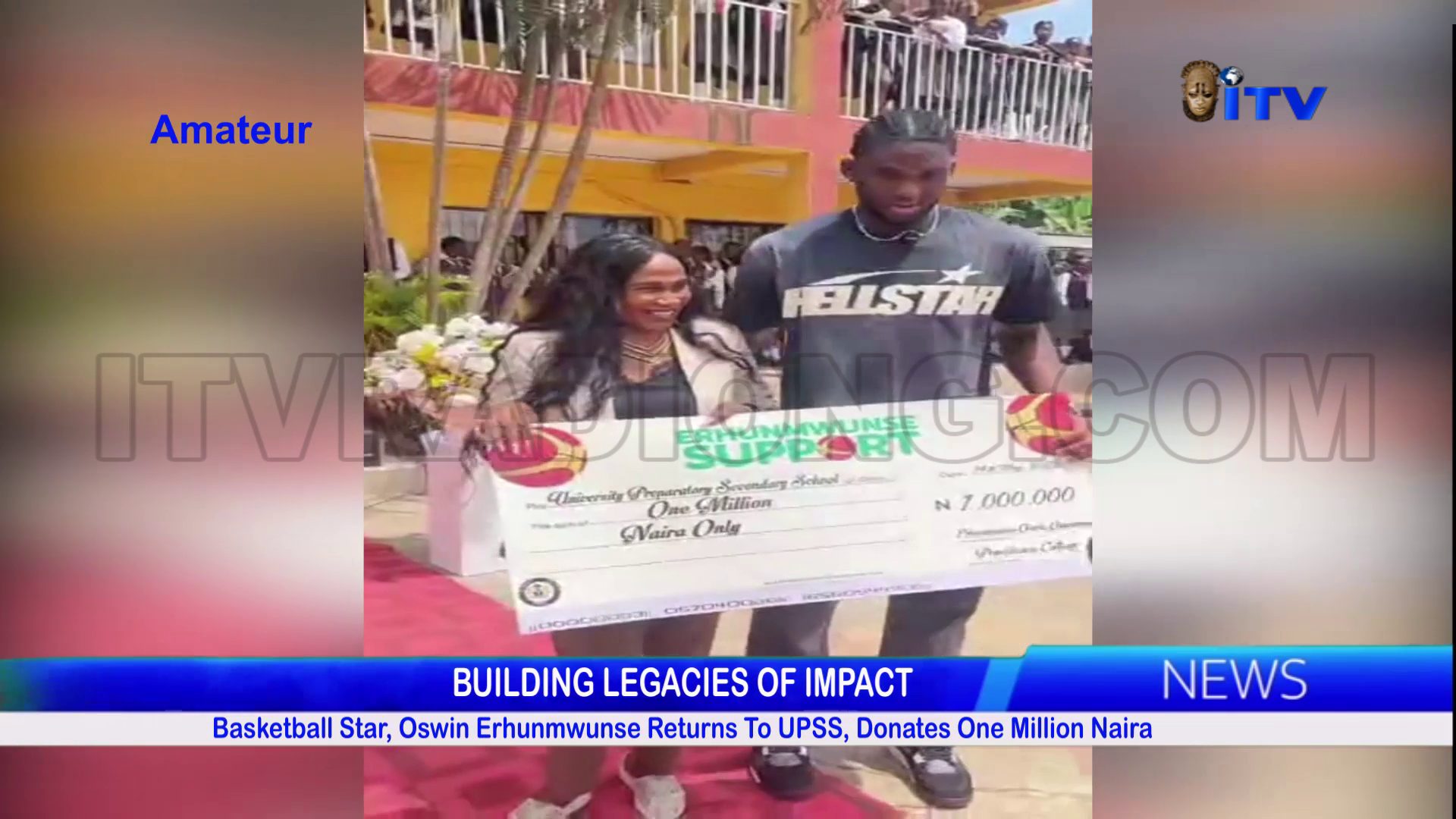 Basketball Star, Oswin Erhunmwunse Returns To UPSS, Donates One Million Naira