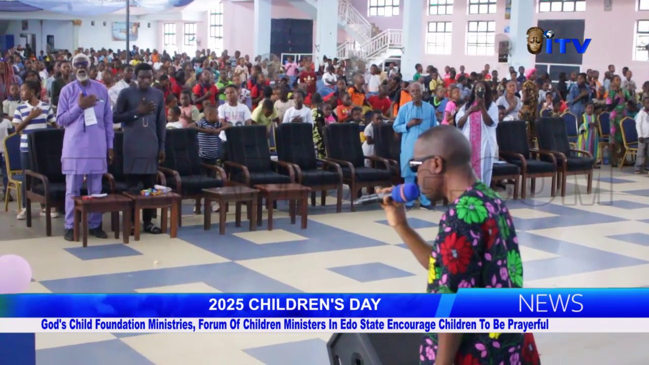 God’s Child Foundation Ministries, Forum Of Children Ministers In Edo State Encourage Children To Be Prayerful