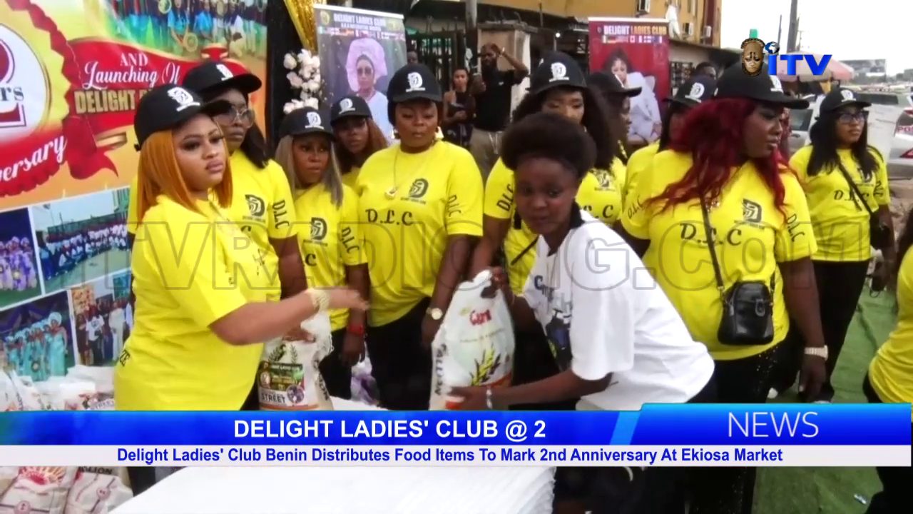 Delight Ladies’ Club Benin Distributes Food Items To Mark 2nd Anniversary At Ekiosa Market