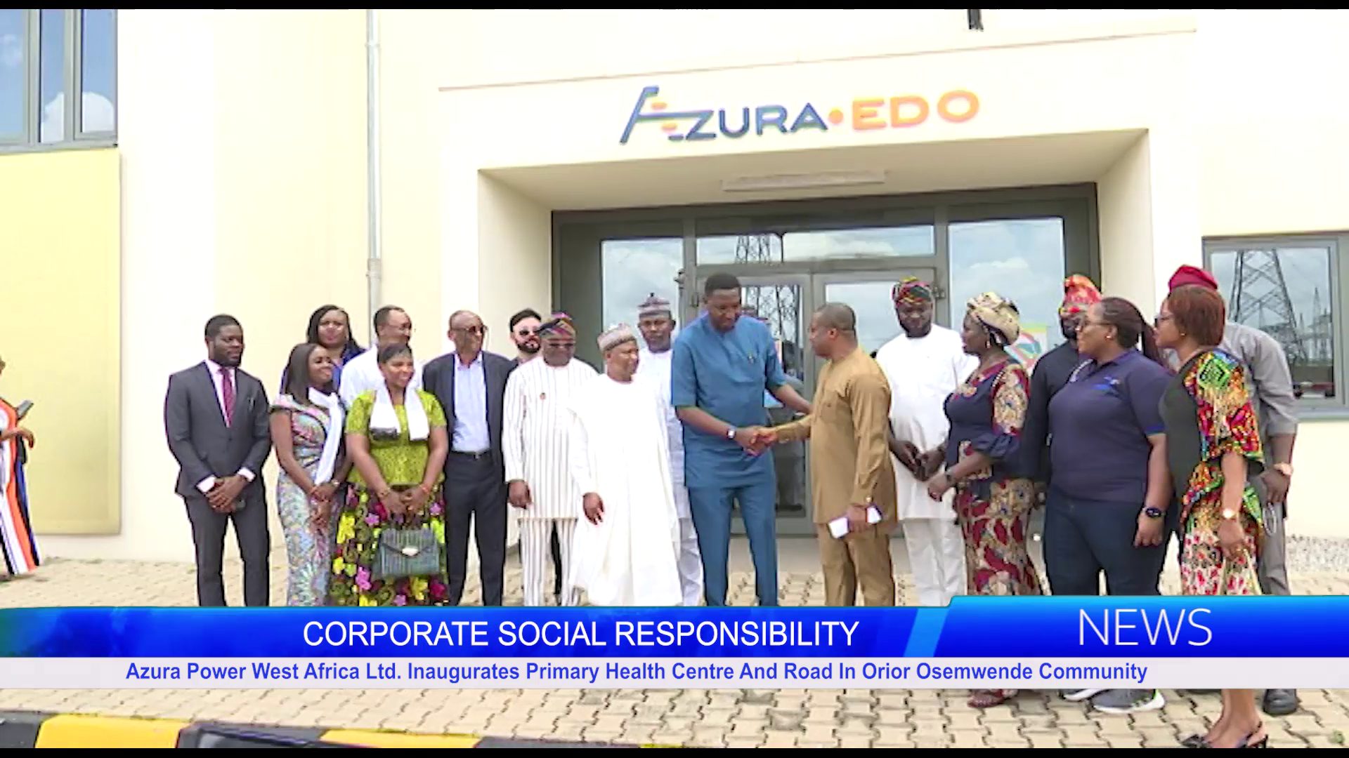Azura Power West Africa Ltd. Inaugurates Primary Health Centre And Road In Orior Osemwende Community