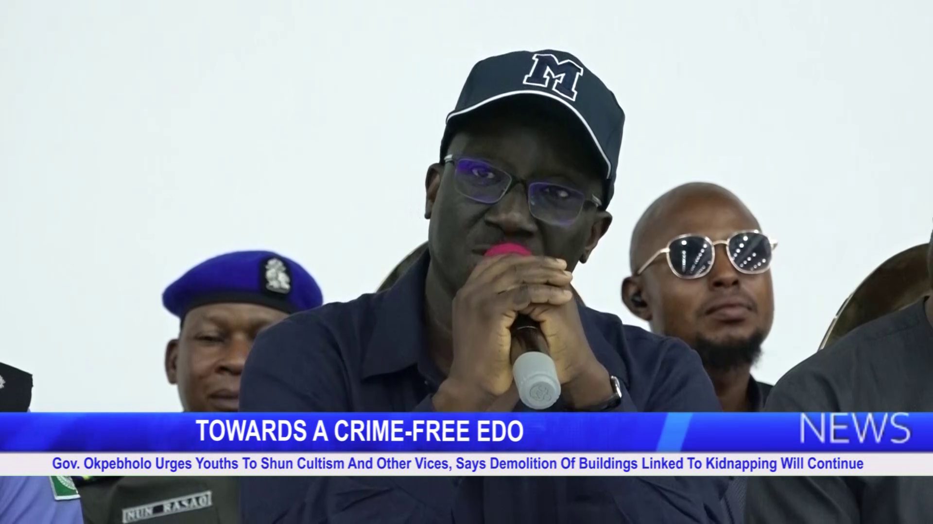 Gov. Okpebholo Urges Youths To Shun Cultism And Other Vices, Says Demolition Of Buildings Linked To Kidnapping Will Continue