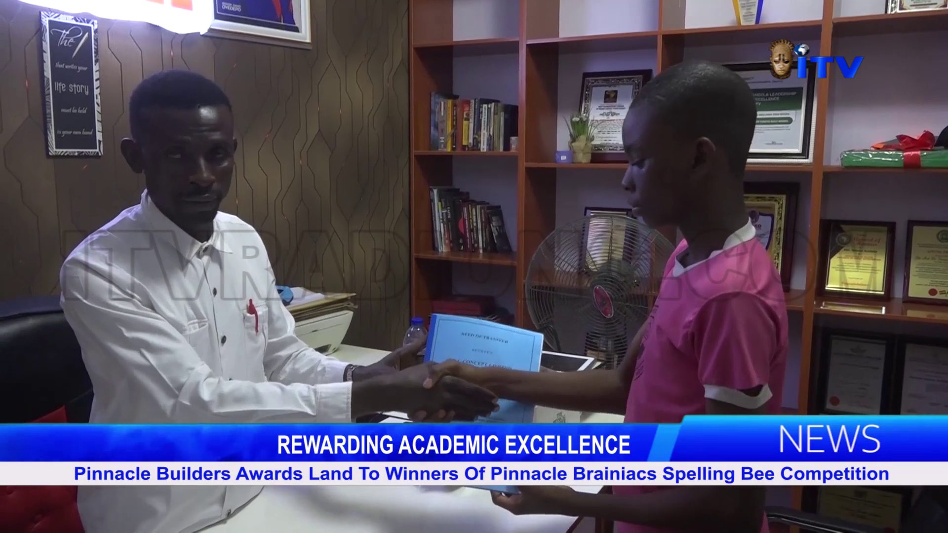 Pinnacle Builders Awards Land to Winners Of Pinnacle Brainiacs Spelling Bee Competition