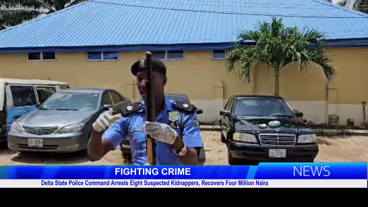 Delta State Police Command Arrests Eight Suspected Kidnappers, Recovers ₦4M, Gun