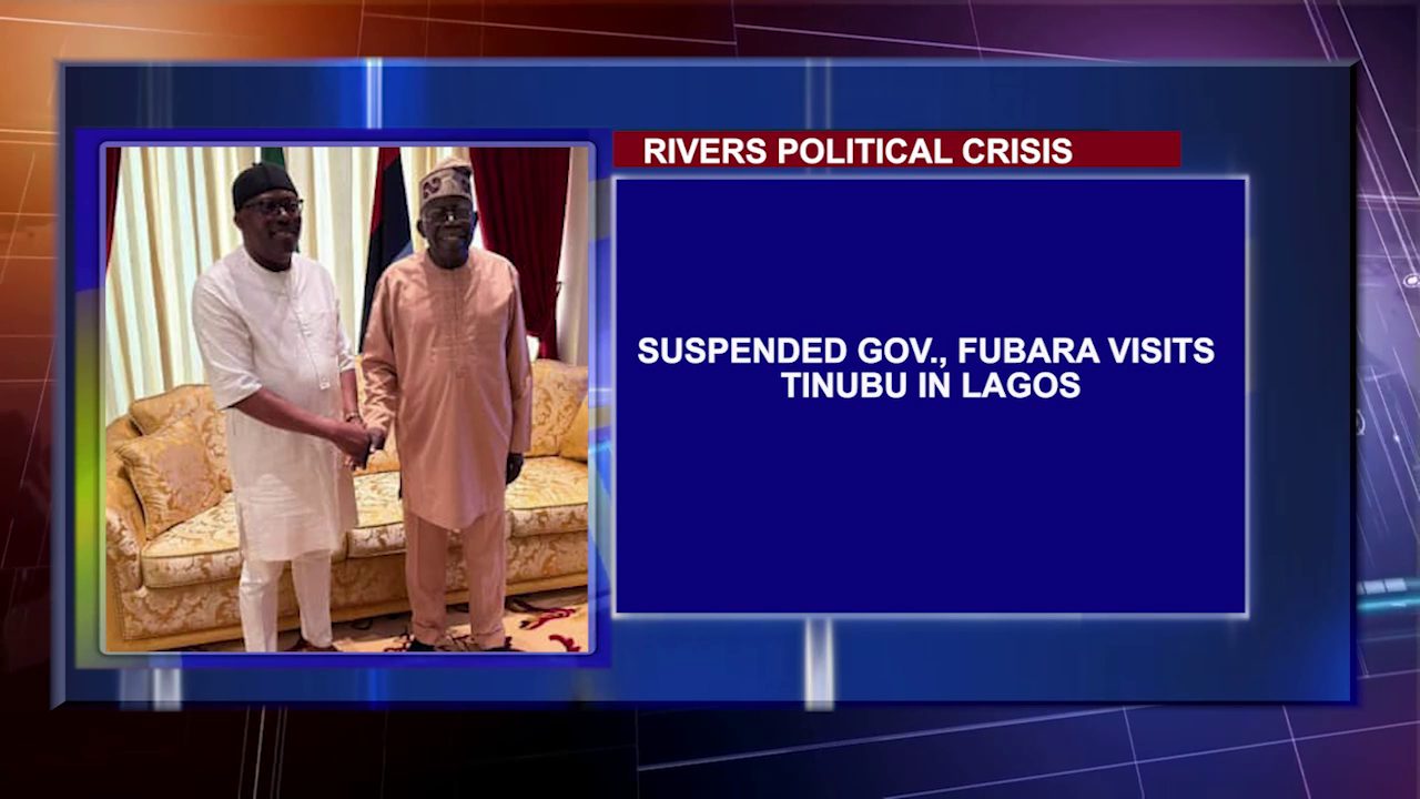 Suspended Gov., Fubara Visits Tinubu In Lagos