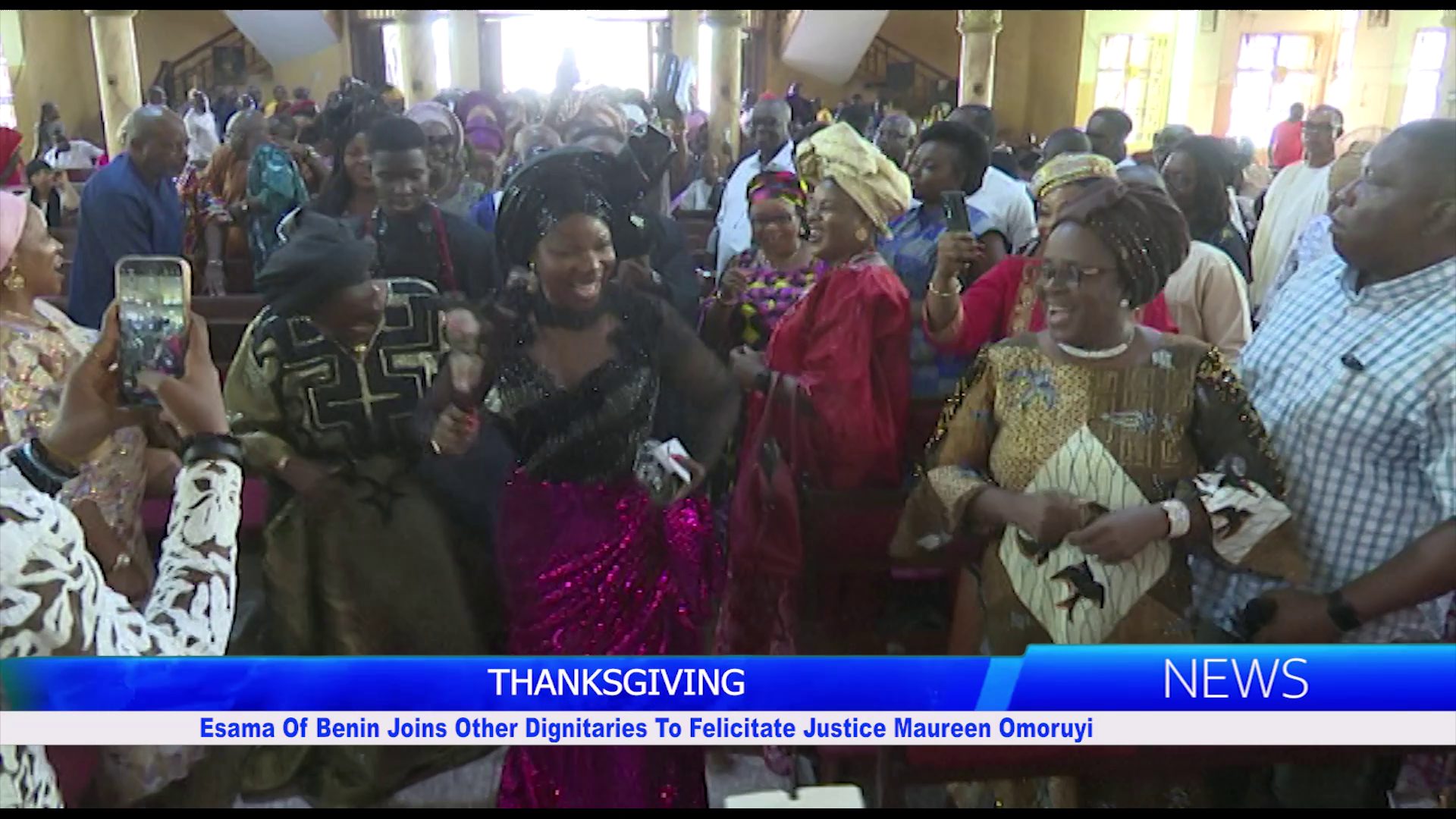 Esama Of Benin Joins Other Dignitaries To Felicitate Justice Maureen Omoruyi On Appointment As Judge