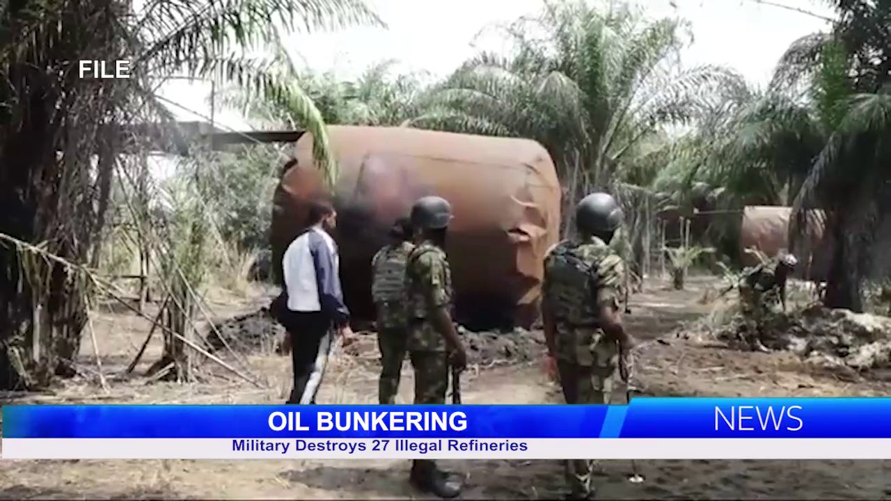 Military Destroys 27 Illegal Refineries