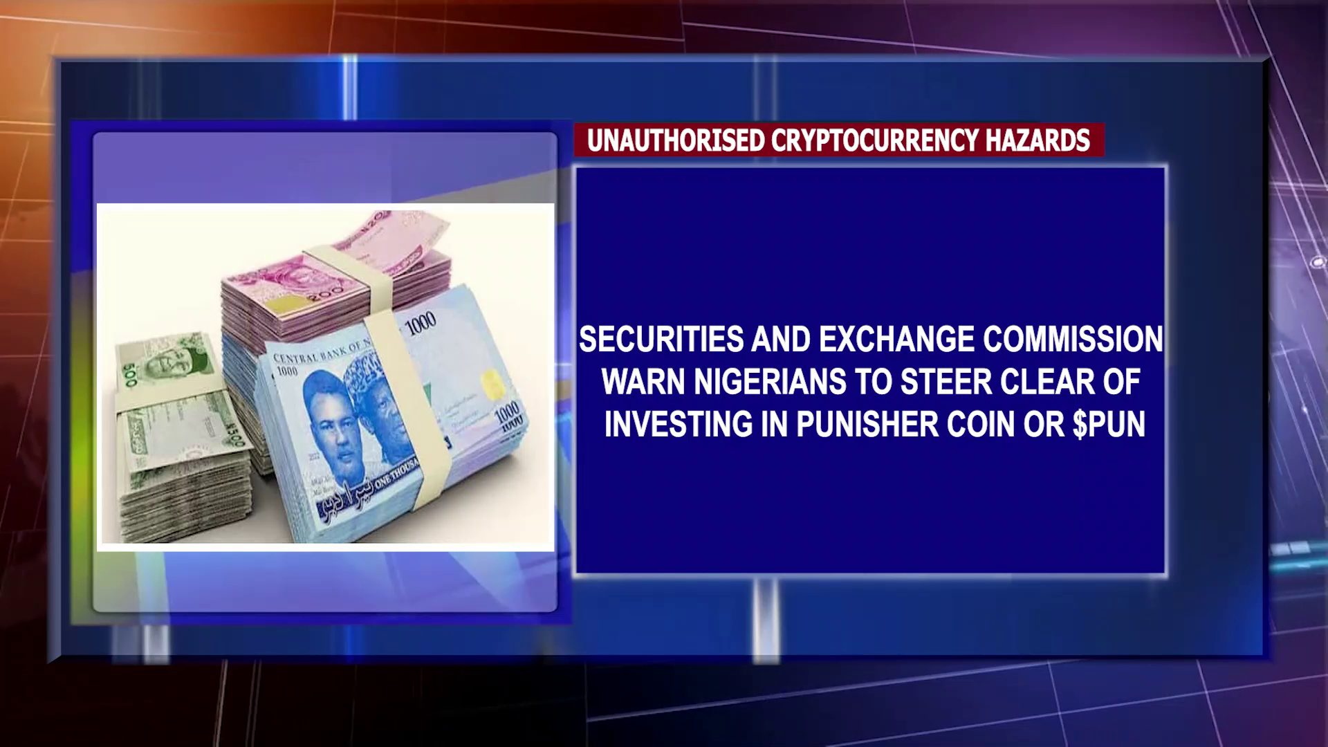 Securities And Exchange Commission Warn Nigerians To Steer Clear Of Investing In Punisher Coin Or $PUN