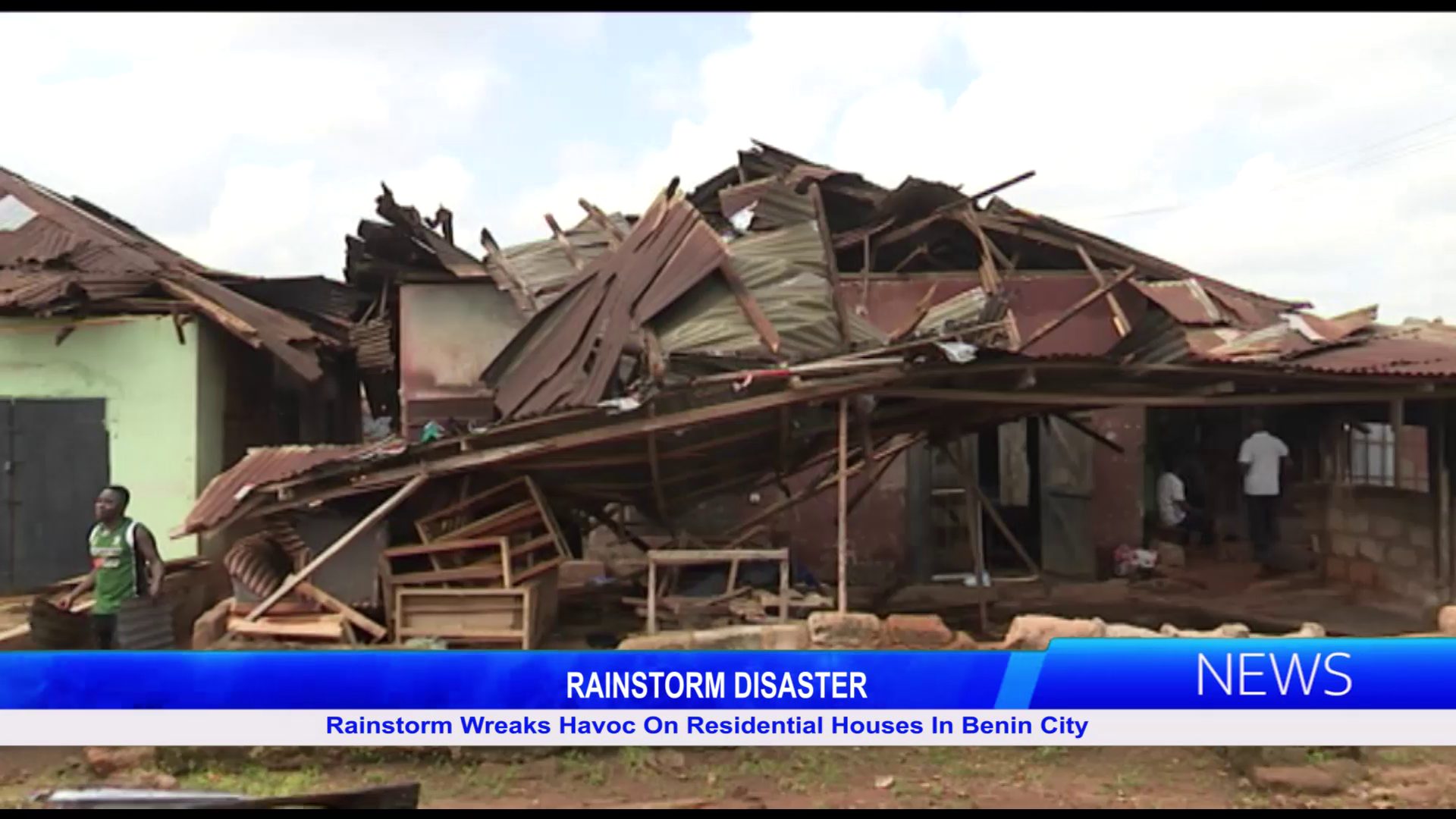 RAINSTORM DISASTER: Rainstorm Wreaks Havoc On Residential Houses In Benin City