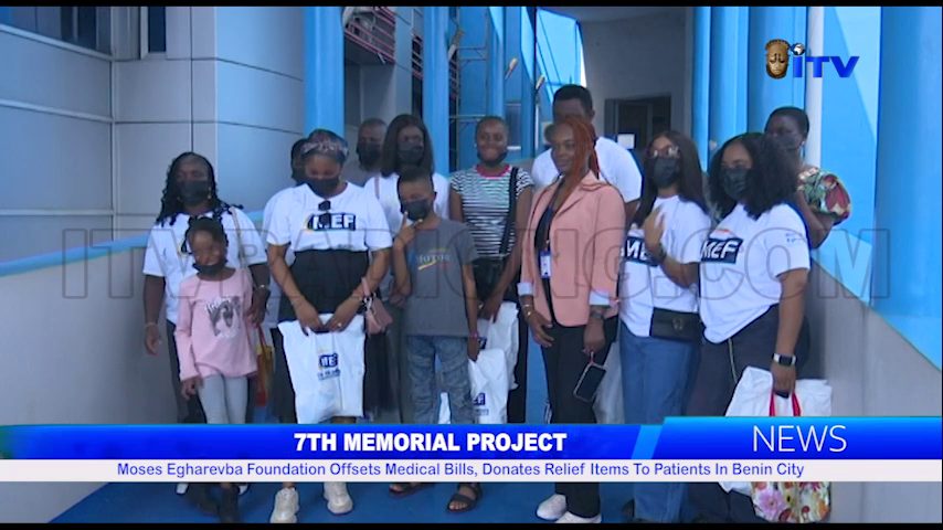 7TH MEMORIAL PROJECT: Moses Egharevba Foundation Offsets Medical Bills, Donates Relief Items To Patients In Benin City