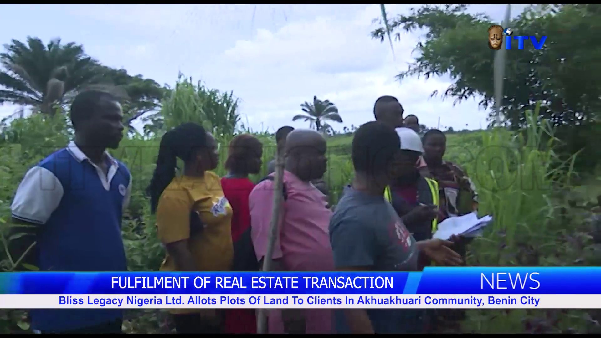Bliss Legacy Nigeria Ltd. Allots Plots Of Land To Clients In Akhuakhuari Community, Benin City