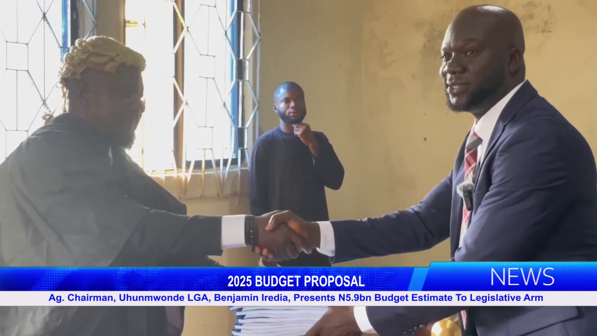 Ag. Chairman, Uhunmwonde LGA, Benjamin Iredia, Presents N5.9bn Budget Estimate To Legislative Arm