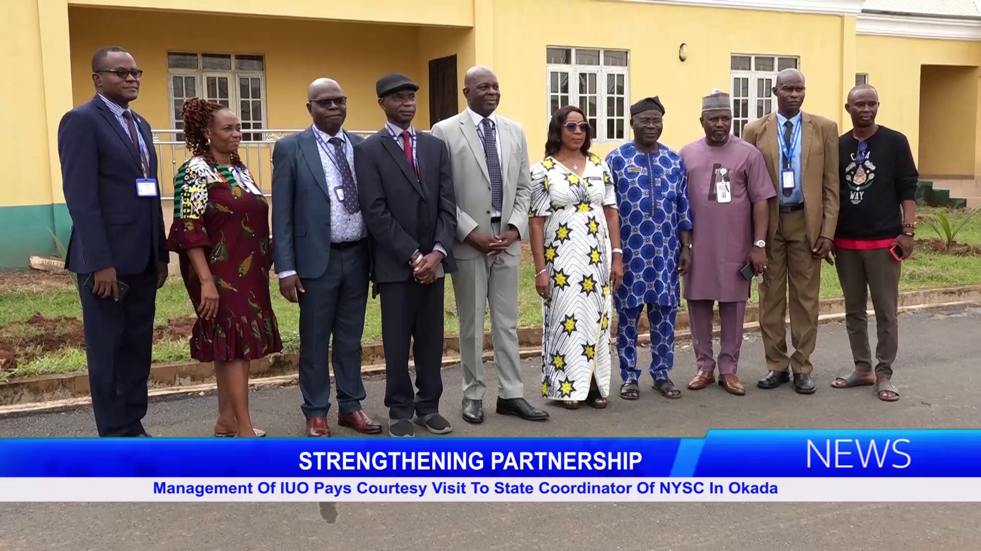 Management Of IUO Pays Courtesy Visit To State Coordinator Of NYSC In Okada