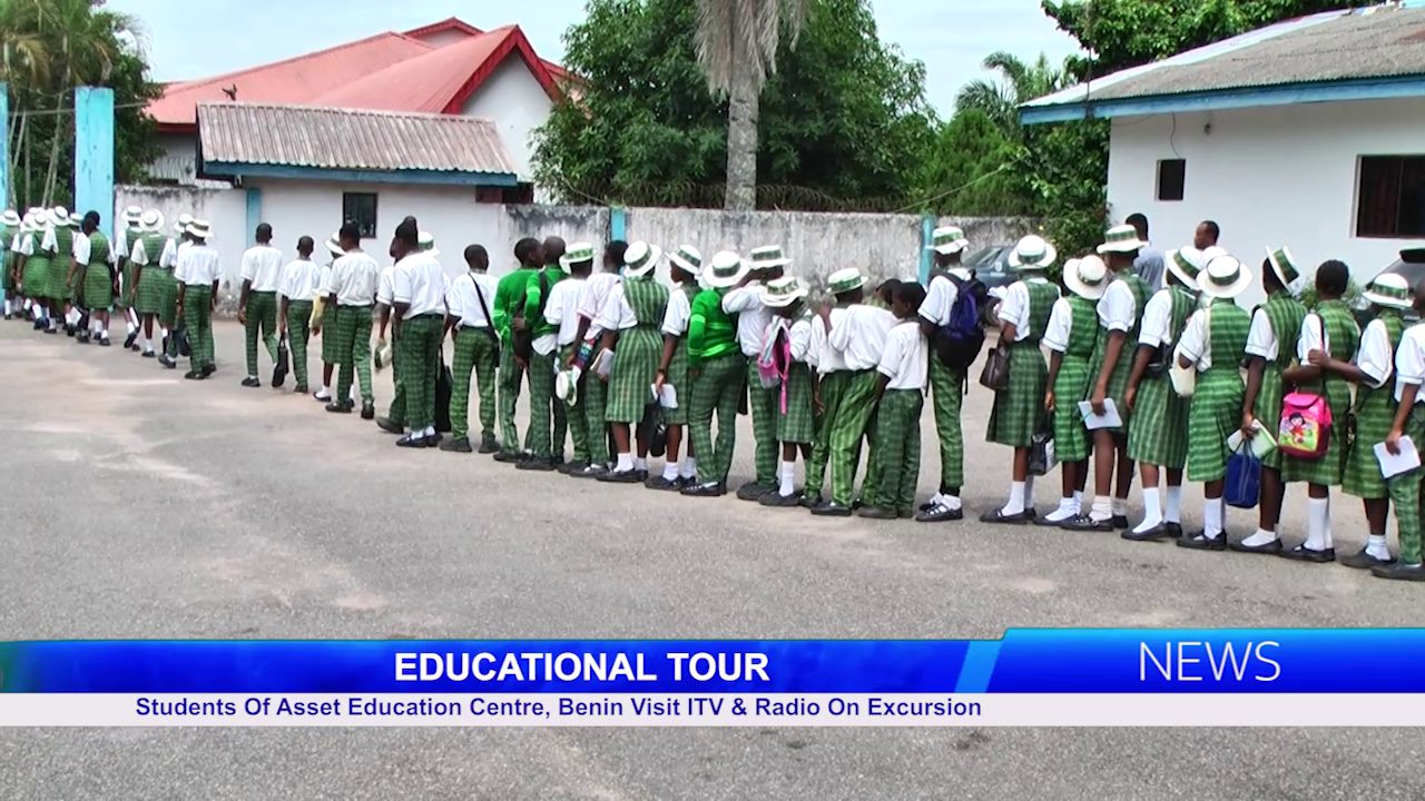 Students Of Asset Education Centre, Benin Visit ITV & Radio On Excursion