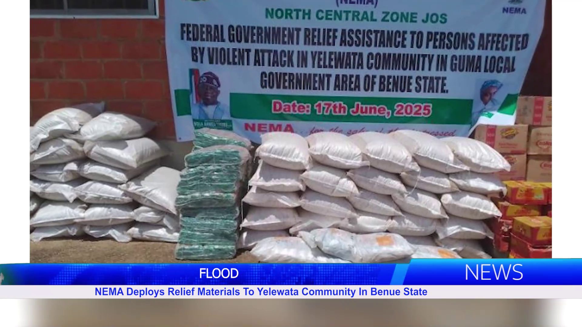 NEMA Deploys Relief Materials To Yelewata Community In Benue State