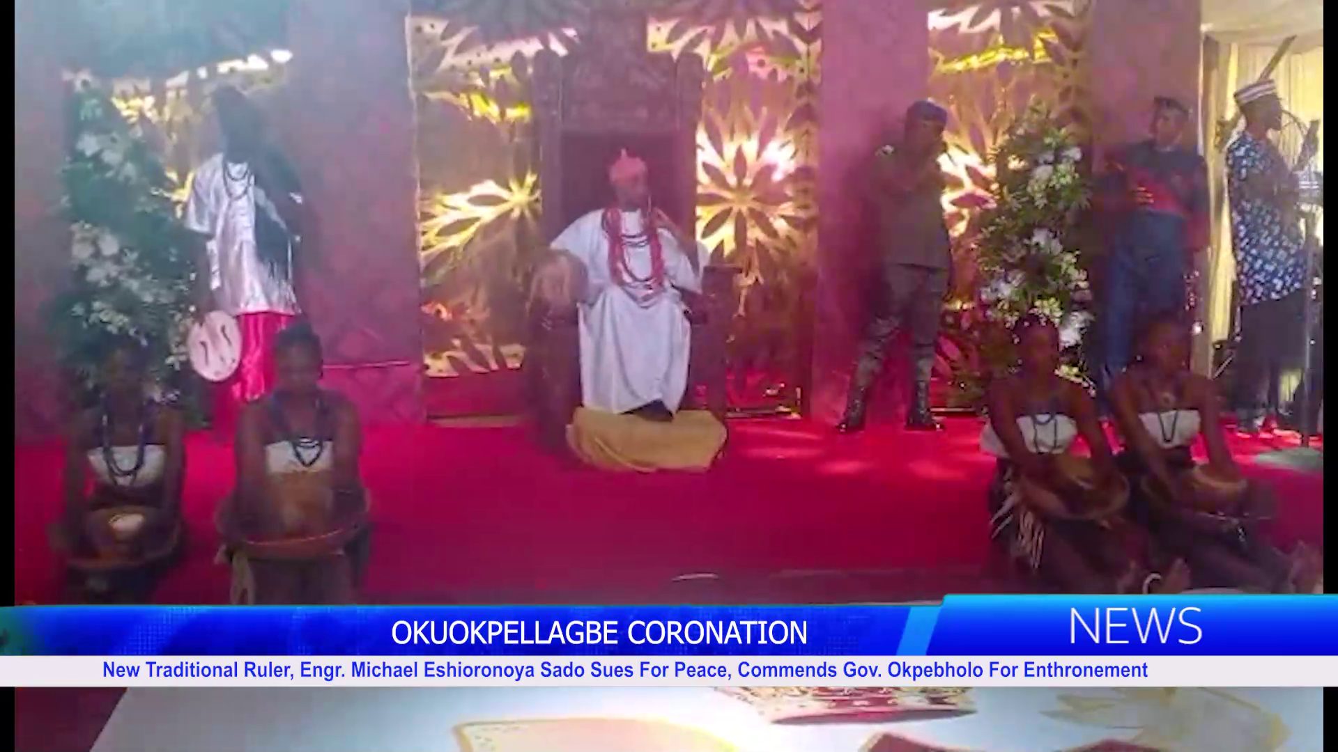 New Traditional Ruler, Engr. Michael Eshioronoya Sado Sues For Peace, Commends Gov. Okpebholo For Enthronement