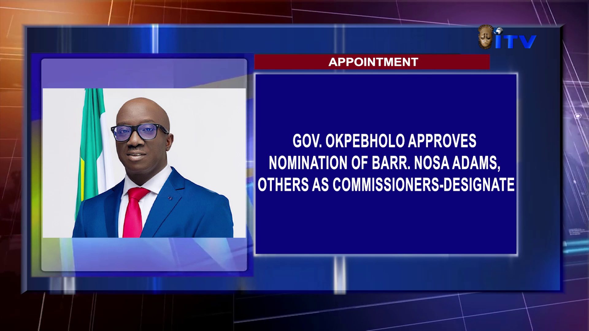 Appointment: Gov. Okpebholo Approves Nomination Of Barr. Nosa Adams, Others As Commissioners-Designate
