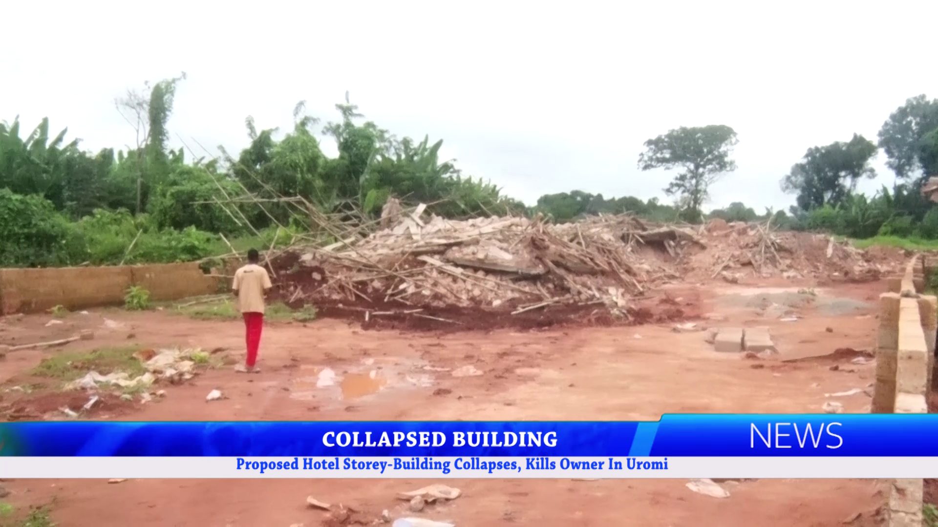 Proposed Hotel Storey-Building Collapses, Kills Owner In Uromi