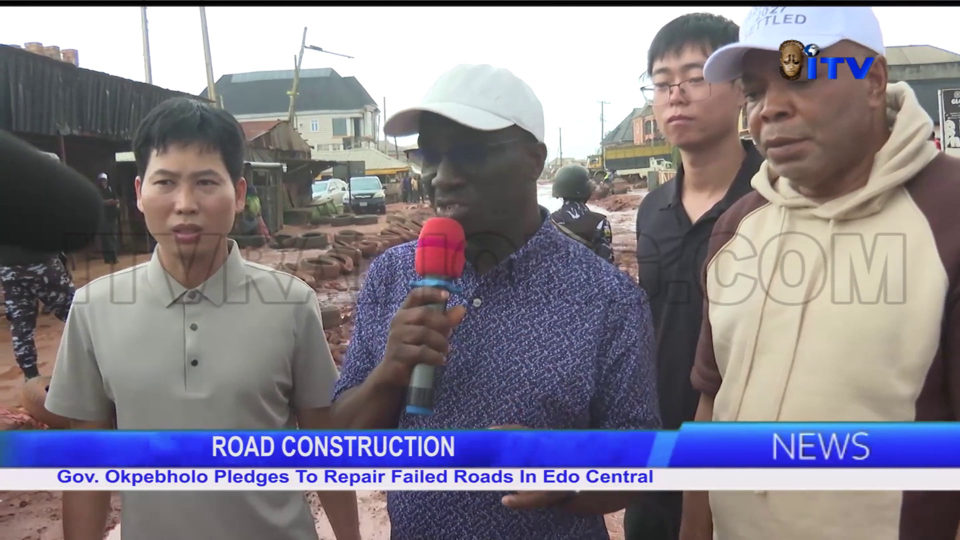 ROAD CONSTRUCTION: Governor Okpebholo Pledges To Repair Failed Roads In Edo Central