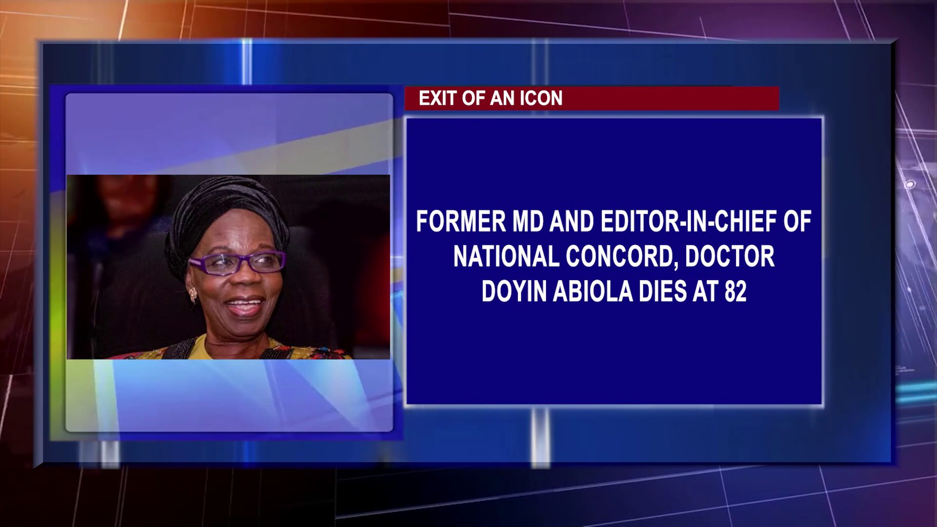 Former MD And Editor-In-Chief Of National Concord, Doctor Doyin Abiola Dies At 82