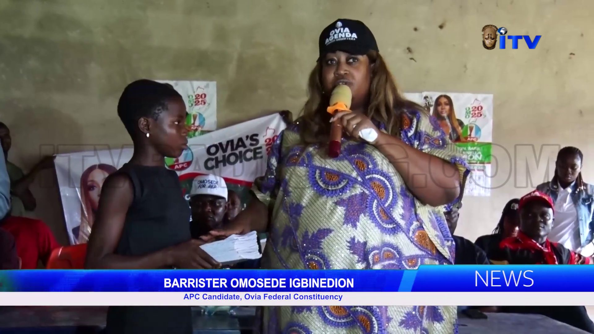 OVIA 2025: APC Candidate, Barr. Omosede Igbinedion Awards Scholarships To 2 Young Girls