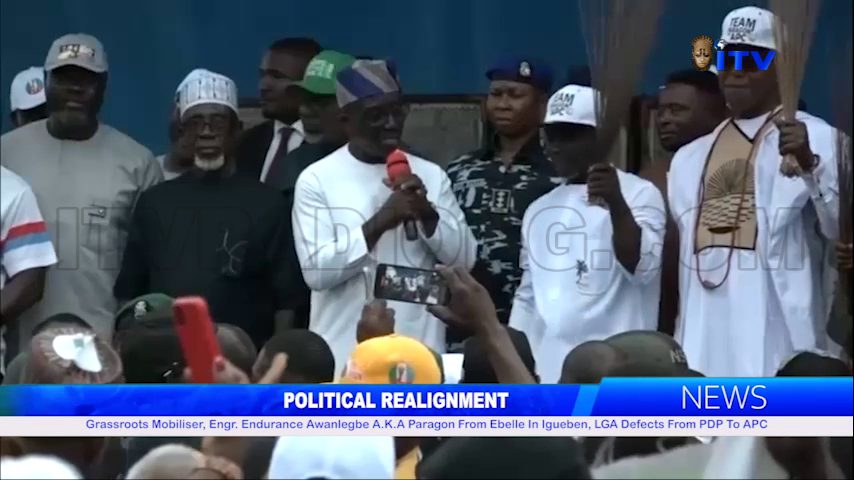 Grassroots Mobiliser, Engr. Endurance Awanlegbe A.K.A Paragon From Ebelle In Igueben, LGA defects from PDP to APC