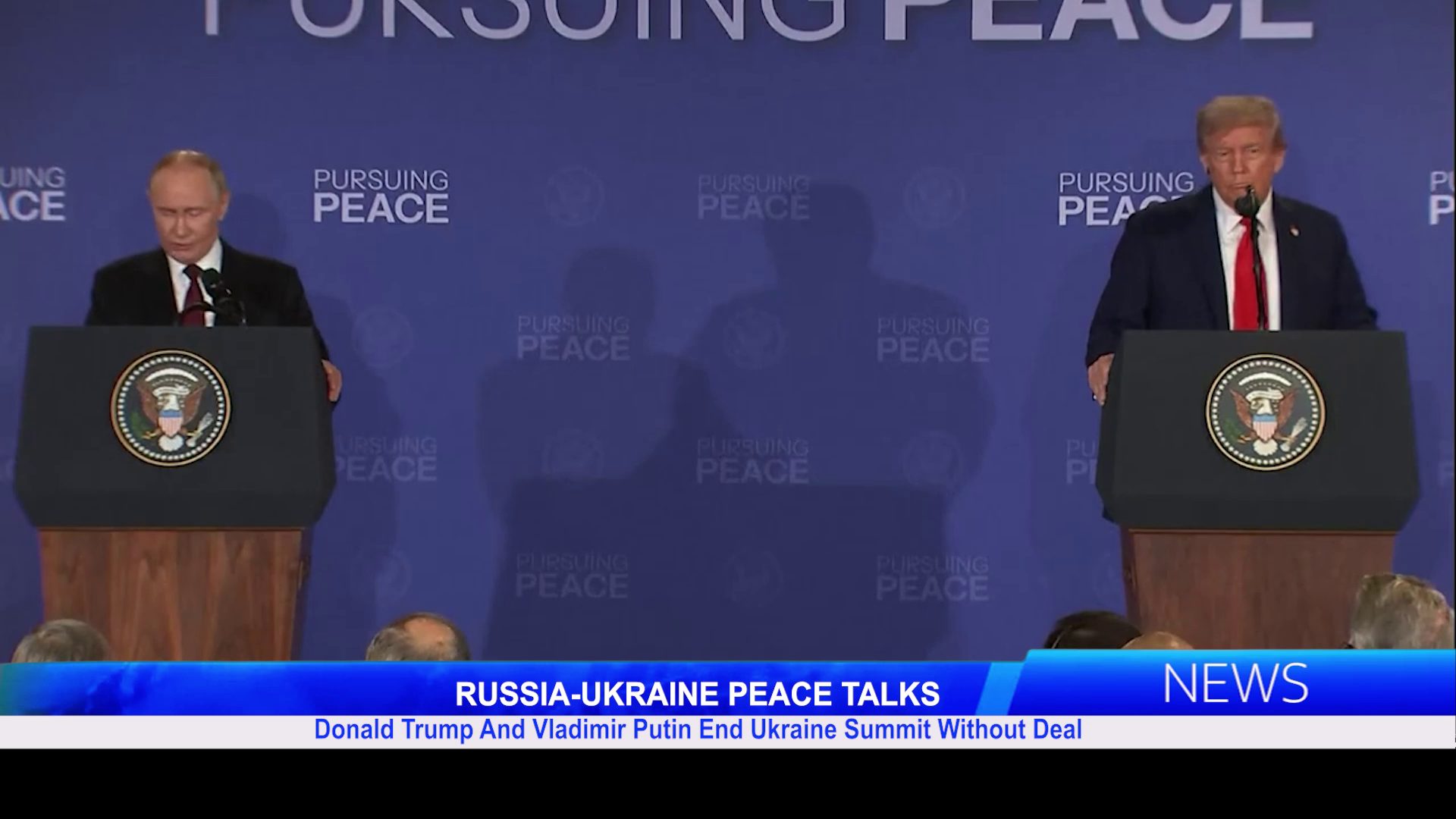 Donald Trump And Vladimir Putin End Ukraine Summit Without Deal