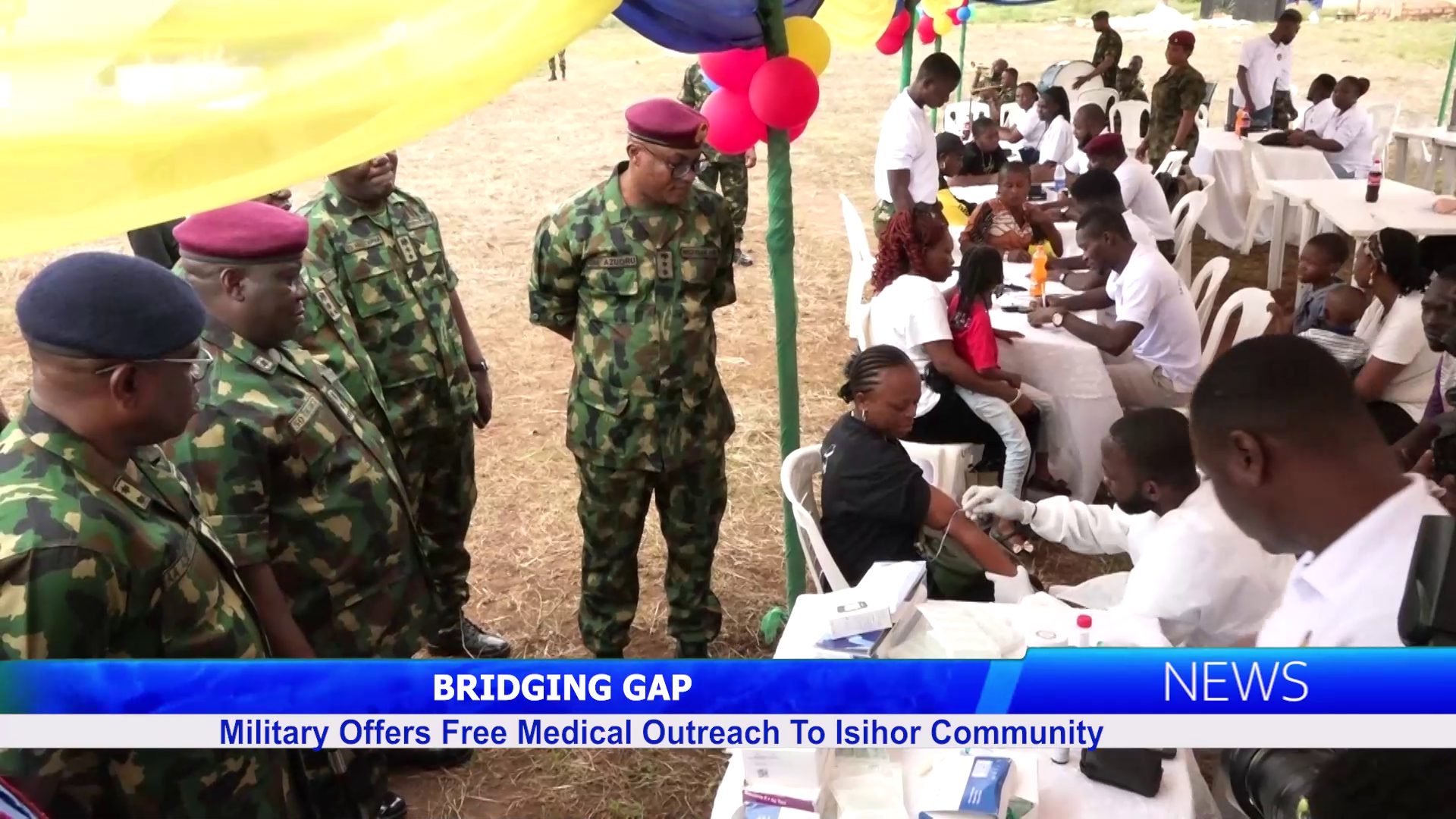 Military Offers Free Medical Outreach To Isihor Community