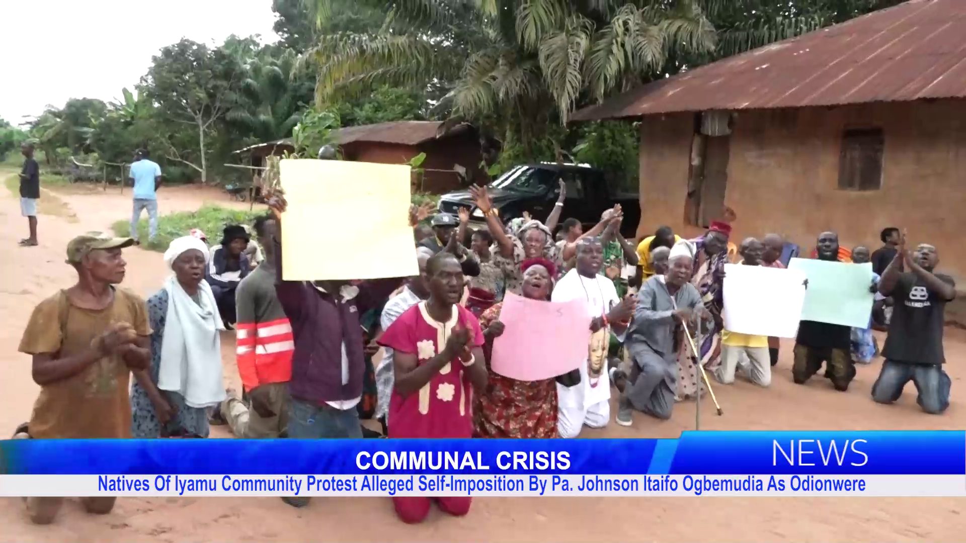 COMMUNAL CRISIS: Natives Of Iyamu Community Protest Alleged Self-Imposition By Pa. Johnson Itaifo Ogbemudia As Odionwere