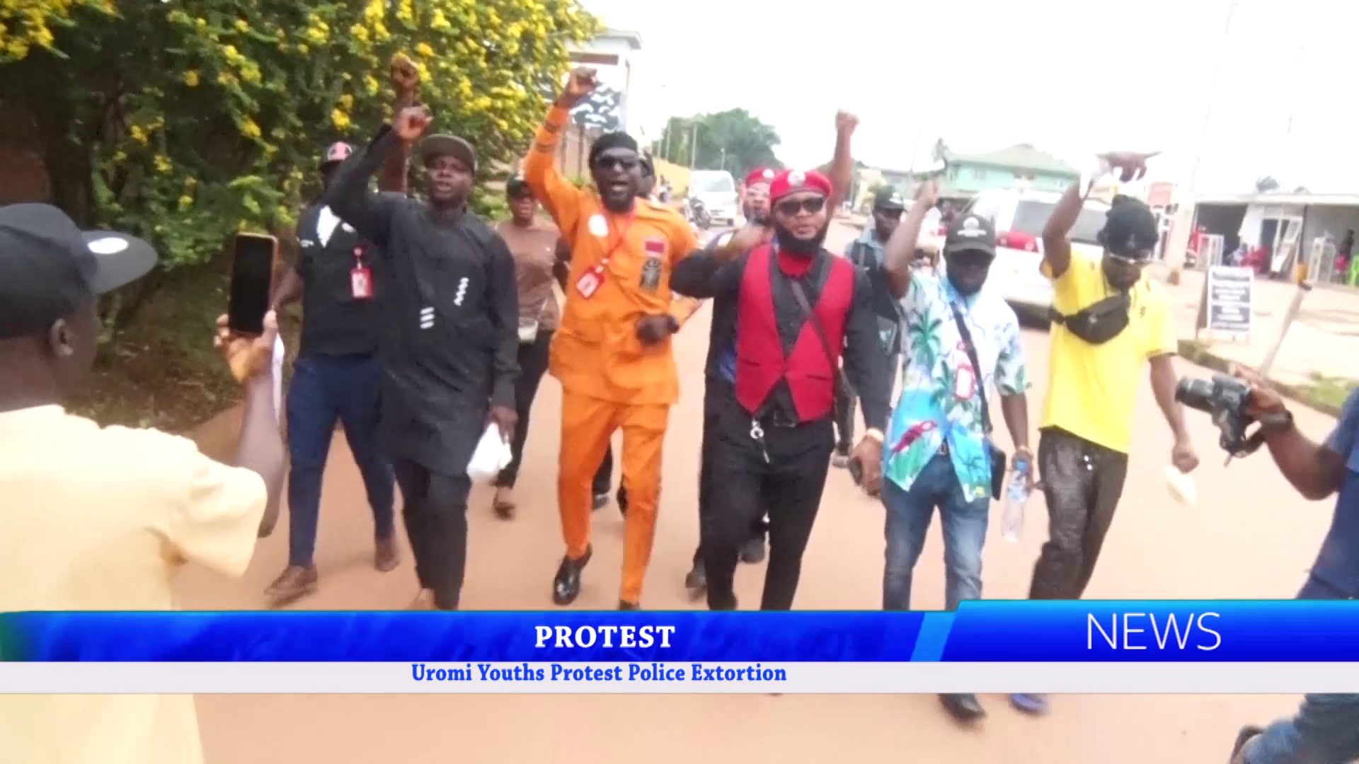 Uromi Youths Protest Police Extortion