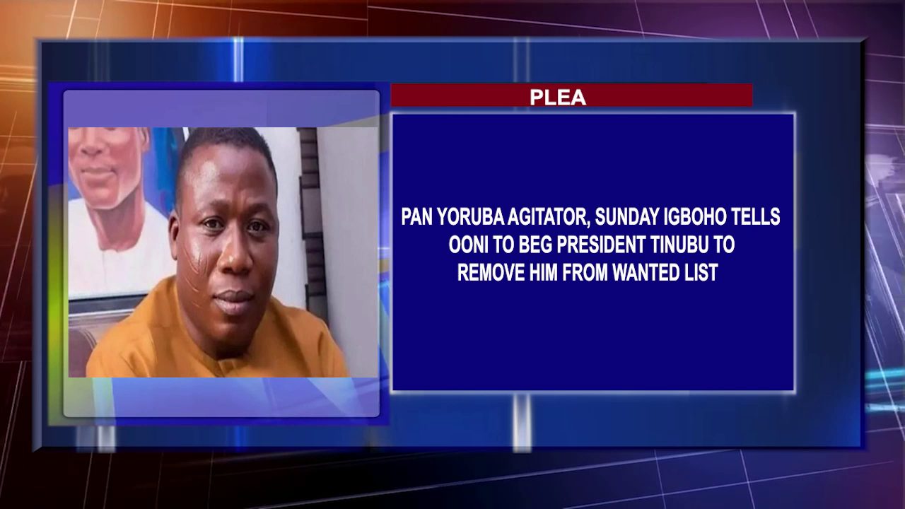 Pan Yoruba Agitator, Sunday Igboho Tells Ooni To Beg President Tinubu To Remove Him From Wanted List