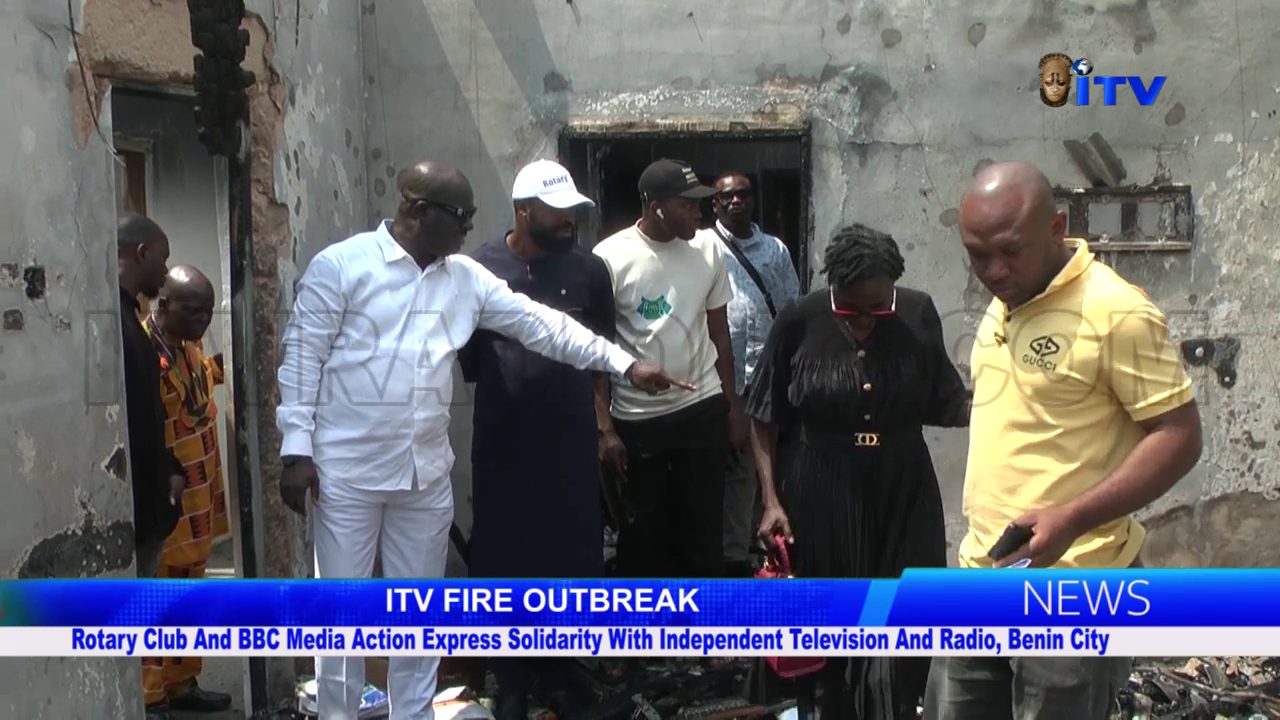 ITV FIRE OUTBREAK: Rotary Club And BBC Media Action Express Solidarity With Independent Television And Radio, Benin City