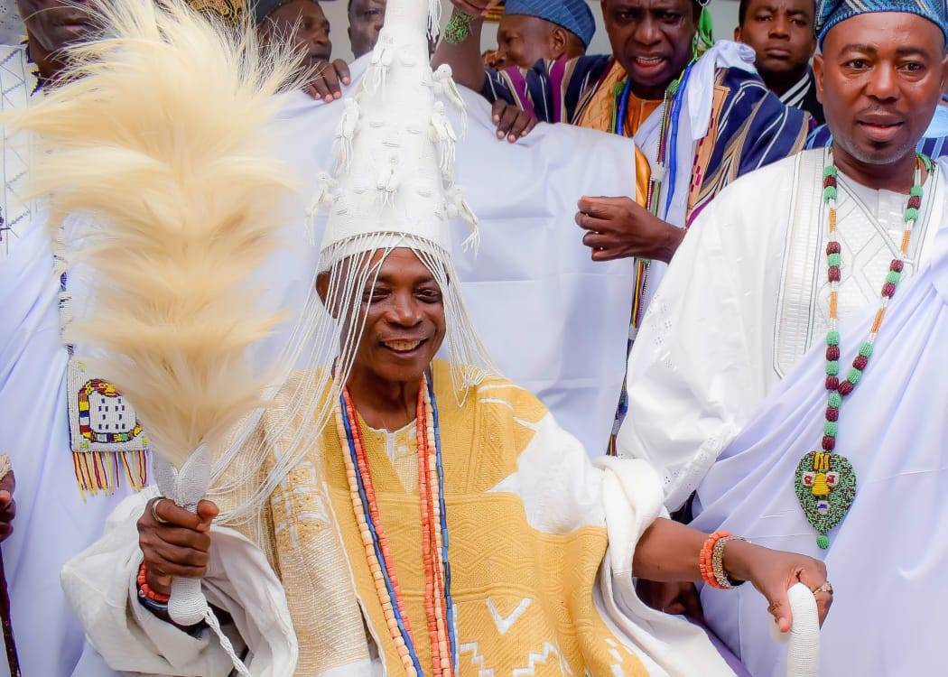 Former Oyo State Governor, Rashidi Ladoja Installed As 44th Olubadan