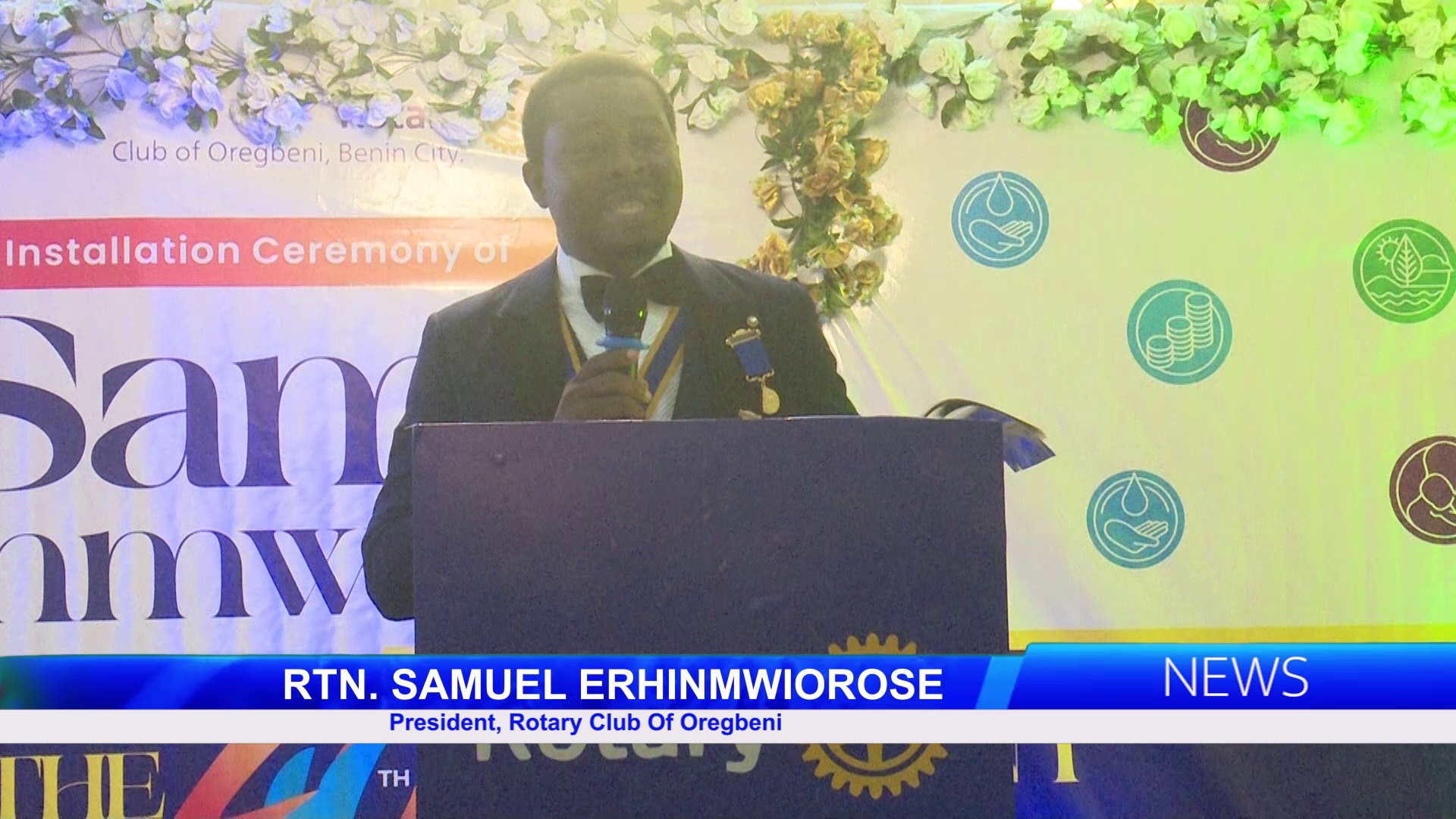 Rotarian Samuel Erhinmwiorose Installed As 40th President Of Rotary Club Of Oregbeni, Benin City
