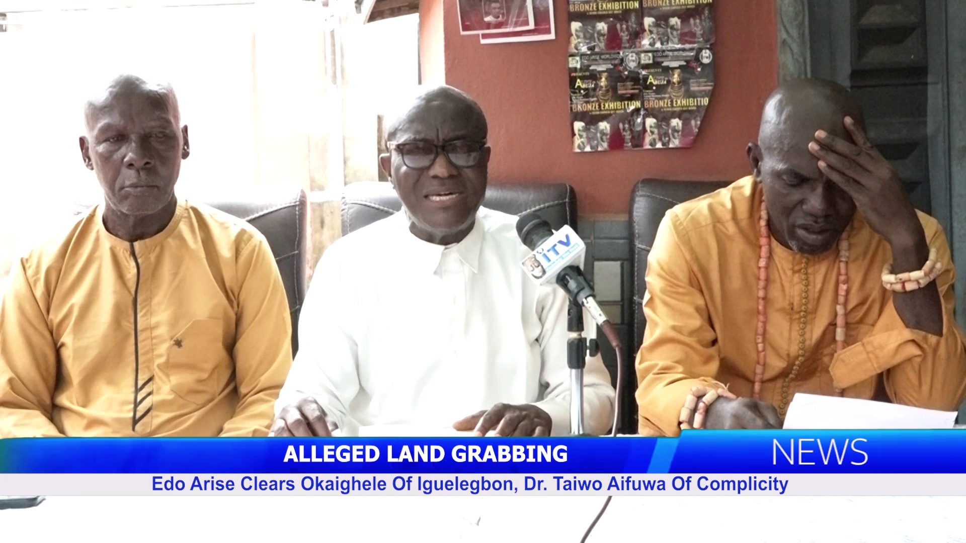 ALLEGED LAND GRABBING: Edo Arise Clear Okaighele Of Iguelegbon, Dr. Taiwo Aifuwa Of Complicity