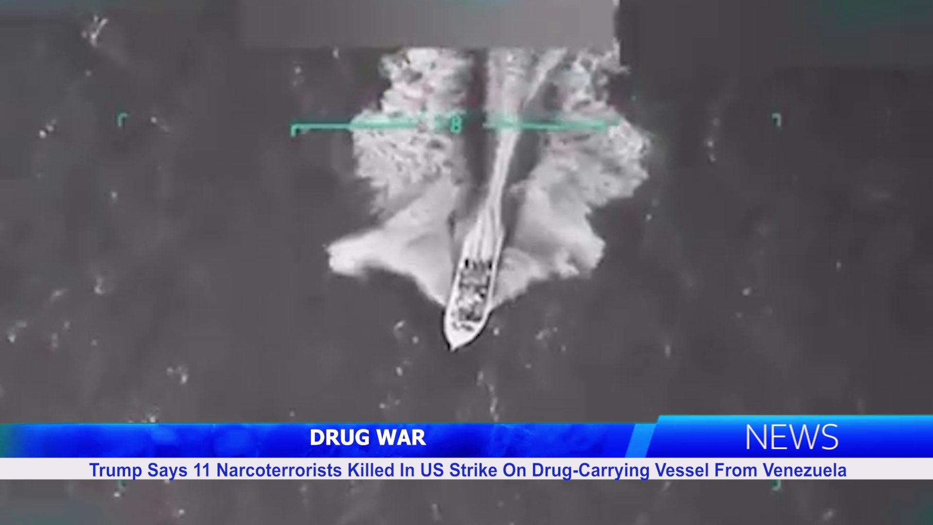 Trump Says 11 Narcoterrorists Killed In Strike On Drug-Carrying Vessel From Venezuela