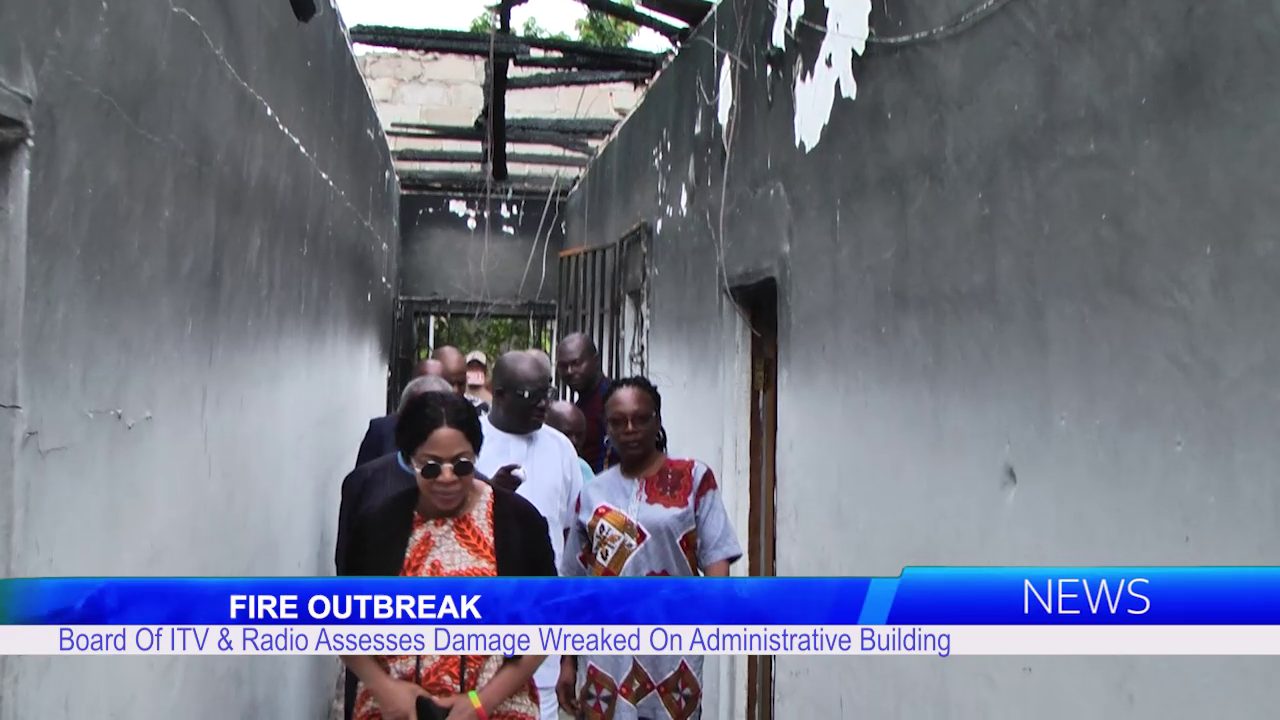 FIRE OUTBREAK: Board Of ITV & Radio Assesses Damage Wreaked On Administrative Building